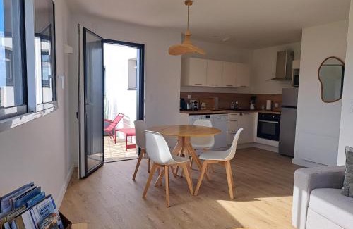 Bourgneuf-en-Retz Apartment | Vue panoramique Marais Breton, 900 m océan, superbe T2 avec terrasse
