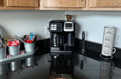 New Lisbon House | Walk out to your own sandy beach and small lake! Minutes from Castle Rock Lake!