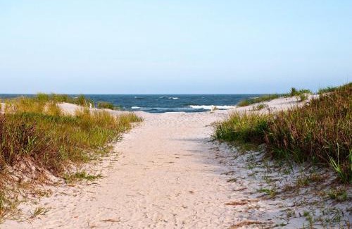 Brigantine Apartment | Walk to Beach Coastal Brigantine Condo with Patio!