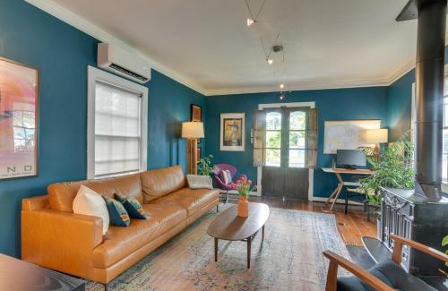 San Jacinto House | Walk to Beach Galveston Home with Hot Tub