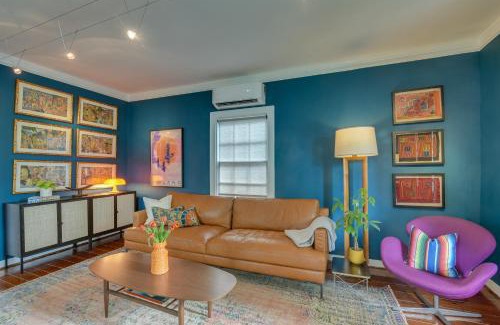 San Jacinto House | Walk to Beach Galveston Home with Hot Tub