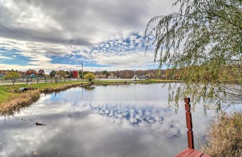 Pocono Lake House | Walk to Beach Lakefront Pocono Escape with Fire Pit