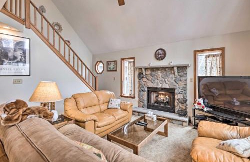Pocono Lake House | Walk to Beach Lakefront Pocono Escape with Fire Pit