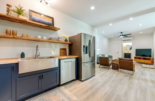 Brevard Apartment | Walk to Downtown Brevard: Apt w/Patio & Fire Pit!