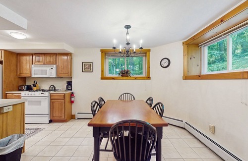 North Troy Condo | Walk to lifts basement condo near water park & golf course with deck