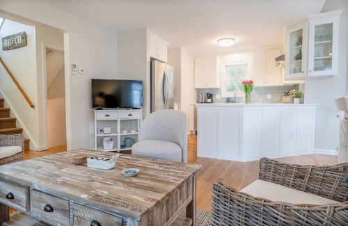 Easton's Point House | Walk to the Beach or Relax on the Balcony of this Beautiful Rental!