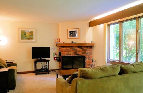 Bromley Mountain Condo | Walkout this trailside, Bromley's Bower House condo
