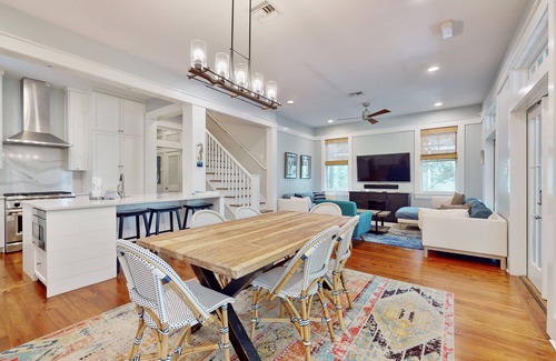 Forest District House | Wanderlust in Watercolor with private pool & hot tub - walk to beach