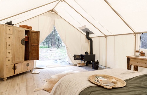 Donnelly RV Rental | Wapiti Way: Canvas Tent Glamping 🌲⛺️