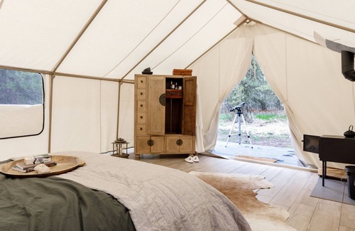 Donnelly RV Rental | Wapiti Way: Canvas Tent Glamping 🌲⛺️