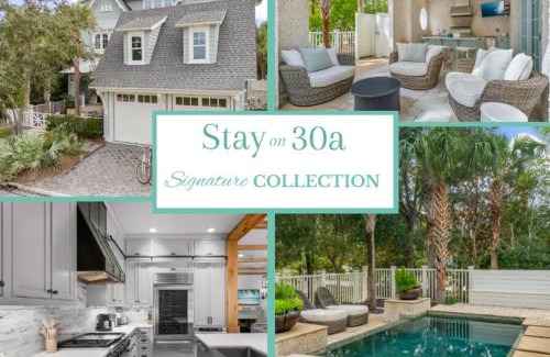 WaterSound Beach House | Water and Wine by Stay on 30a, Private Beach- Bikes!