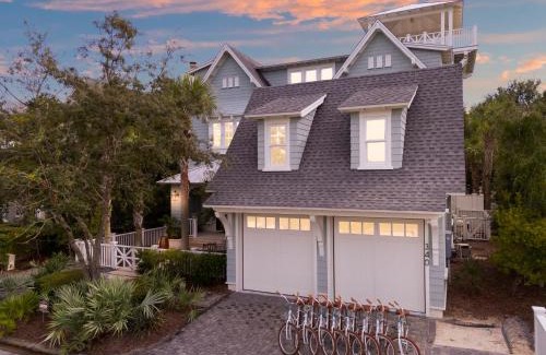 WaterSound Beach House | Water and Wine by Stay on 30a, Private Beach- Bikes!
