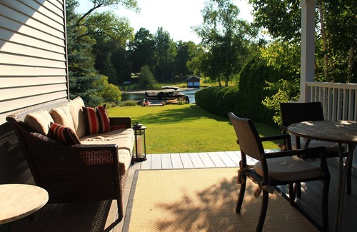 Lake Leelanau House | Water Views On Lake Leelanau! Cozy Fireplace and Open Kitchen Great for Holidays