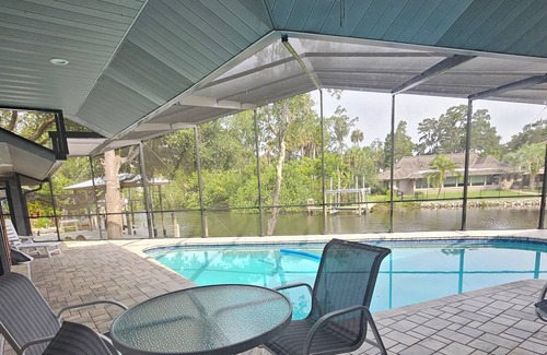 Riverhaven Village House | Waterfont, pool, private boat slip on site, sleeps 8. Plenty of space