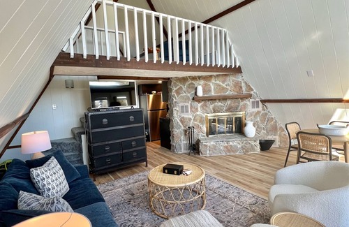 Cadiz House | Waterfront A-Frame with Covered Dock on Beautiful Lake Barkley