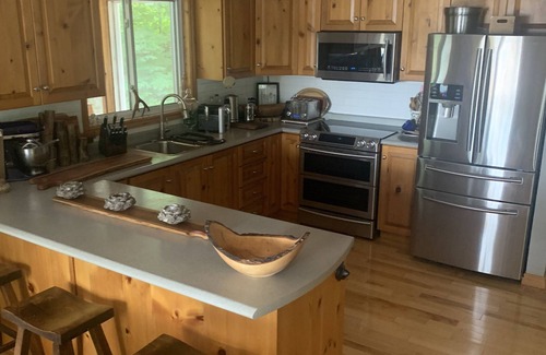 Eagle Lake Cottage | Waterfront Family Retreat w/Sauna, Hot tub, Fire Pit, Sandy Beach, Deep off Dock