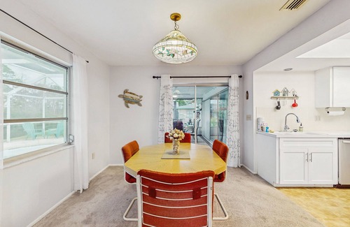 Englewood South House | Waterfront & ground-floor home with free WiFi, dock, pool, & central AC