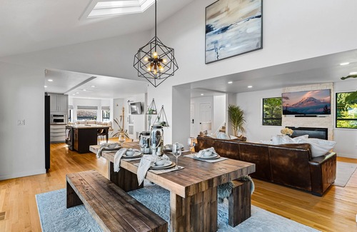 Burley House | Waterfront Home w/views, outdoor dining & fire pit
