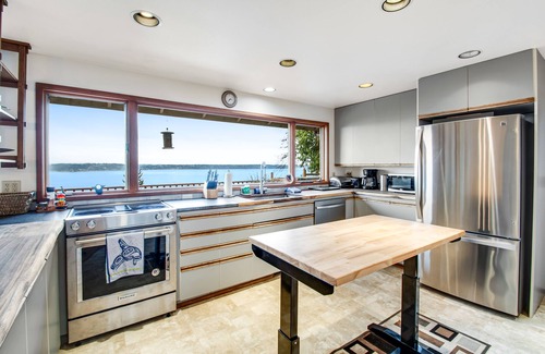 Vashon Island House | Waterfront home with deck, WiFi, & views of the sound