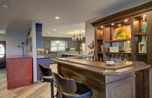 Grove House | Waterfront Home with private boat ramp and boat dock.