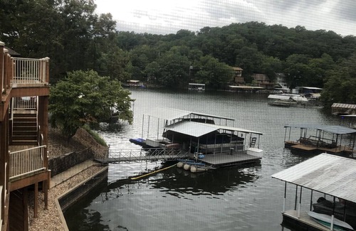 Camdenton Cabin | Waterfront lake home, dock, quiet swim cove next to The Cave Restaurant + many
