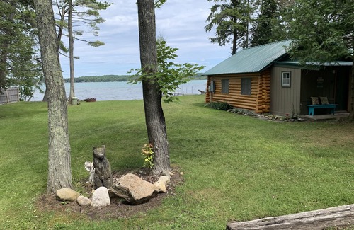 Williamsburg House | Waterfront log home on Elk Lake with dock and mooring, window A/C. Pet ok.