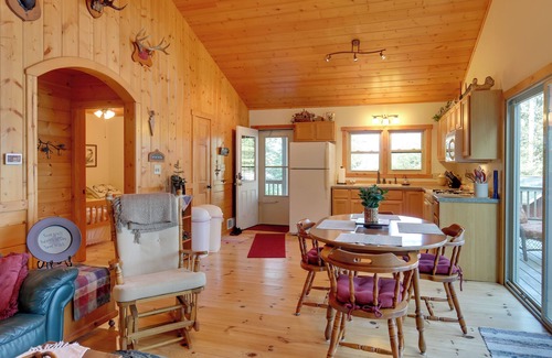 Mercer Cabin | Waterfront Mercer Cabin w/Wraparound Porch!