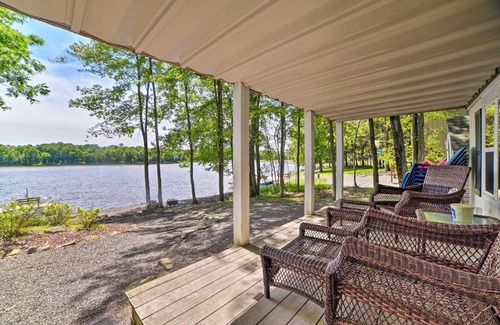 Pocono Lake House | Waterfront Pocono Lake Home with Private Dock!