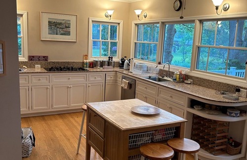 Southold House | Waterfront property with own dock and stunning views, overlooking Southold Bay.