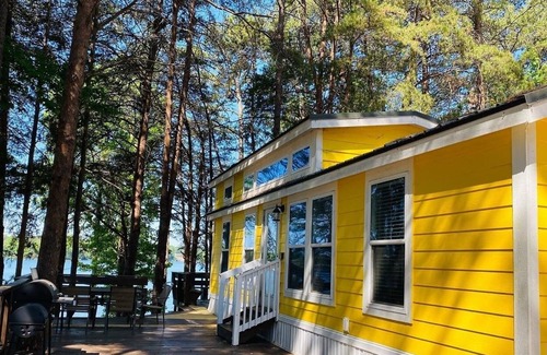 Steele Creek House | Waterfront Two Bedroom Cabin #14 at Long Cove Resort by Redawning