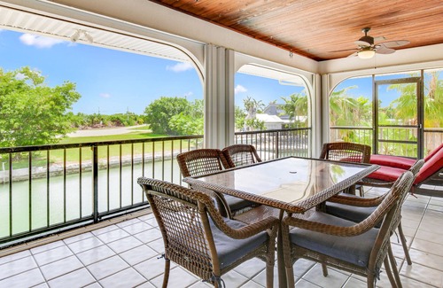 Summerland Key House | Waterfront, two-story house w/private outdoor pool, poolside grill, boat access