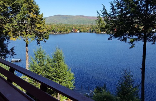Moultonborough House | Waterfront Winnipesaukee Lake House with Dock, Deck and Views
