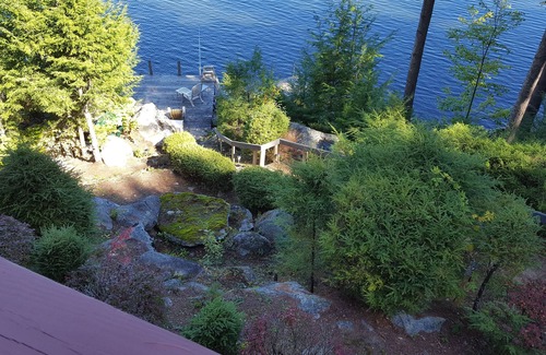 Moultonborough House | Waterfront Winnipesaukee Lake House with Dock, Deck and Views