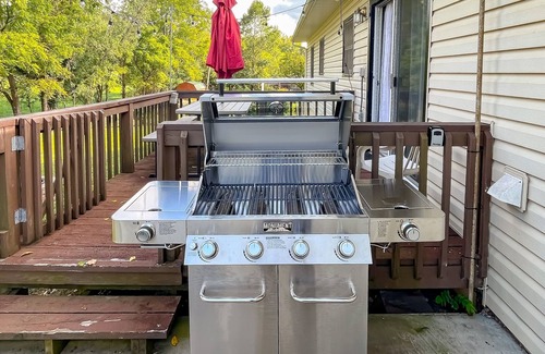 Mills River House | Well-located home in town with sunrise views, deck & great backyard