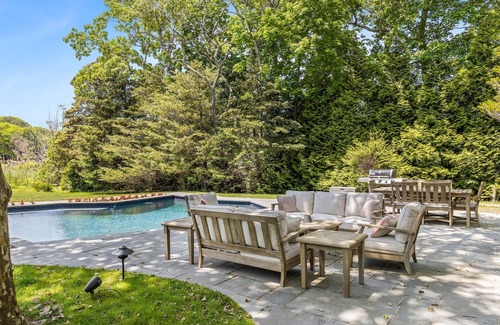 Westhampton Beach House | Westhampton Beach 4 bed/4 bath - large garden, heated gunite pool, dock on bay!