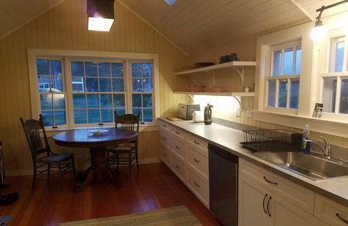 Quioque House | Westhampton quintessential waterfront 2 acres w/tennis, dock.