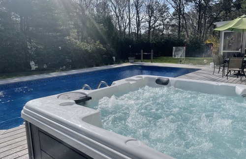 Westhampton Beach House | WHB Village - Rogers Beach! Heated Pool, Hot Tub! Sleeps 8-10
