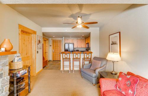 Whitefish Apartment | Whitefish Mountain Condo Balcony and Resort Access!