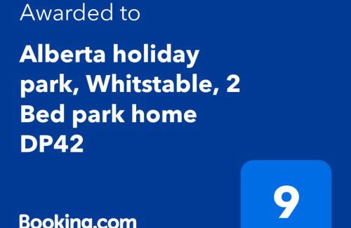 Seasalter Apartment | Whitstable, DP42, 2 bed park home, Alberta Holiday Park
