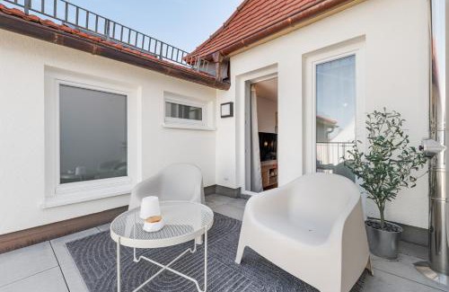 Neckarsulm Apartment | WHONAP - GREEN URBAN I Business I Zentral I Dachterrasse I Küche
