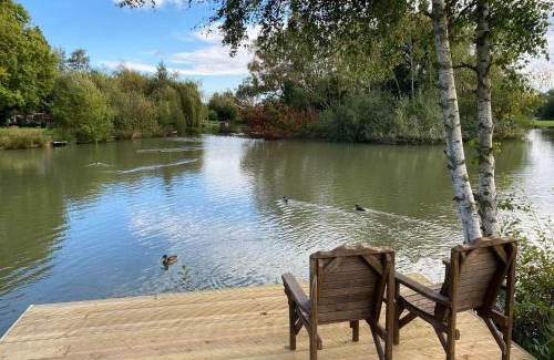 Tattershall House | Widgeon Bespoke Cabin is lakeside with Private fishing peg, hot tub situated at Tattershall Lakes Country Park