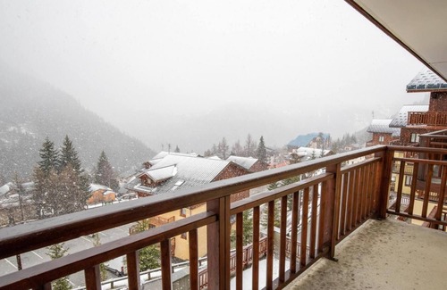 Valfrejus Apartment | Wifi, 100m from ski slopes, 2nd floor, view mountain, tv, ski locker, 36m², Valfréjus