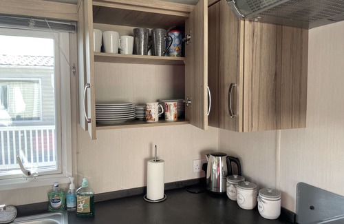 Hamworthy House | Wild Rose Gorgeous Caravan on Rockley Park with Sea View close to entertainment