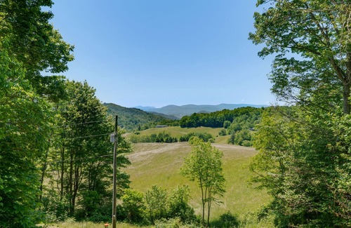 Vilas Other | Wilderness retreat with a wood-burning fireplace, grill, & deck - mtn views