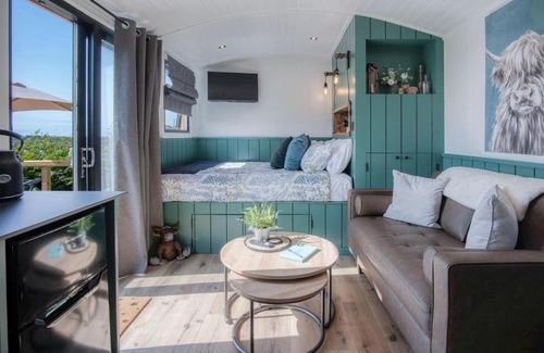 Saundersfoot Ski Chalet | Willows Rest - 1 Bed Shepherds Hut - Pentlepoir
