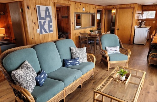 Laconia Cabin | Winnipesaukee Lakefront Cabin w/Private Dock Slip