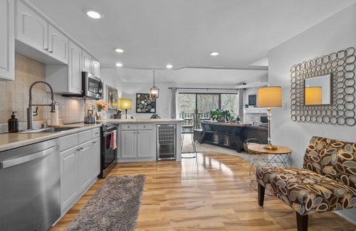 Lake Geneva Condo | Winter getaway with cozy fireplace in this Elegant Lake Geneva condo
