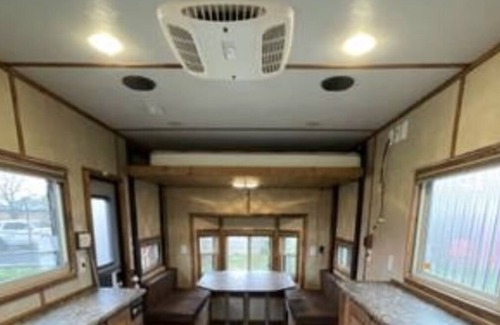 Balsam Lake RV Rental | Winter Glamping in a heated 21’ Ice Castle