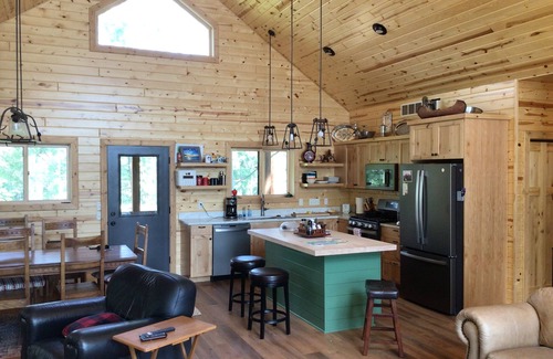 Markville House | Wisconsin Lakehome in the Pine Trees with sand beach