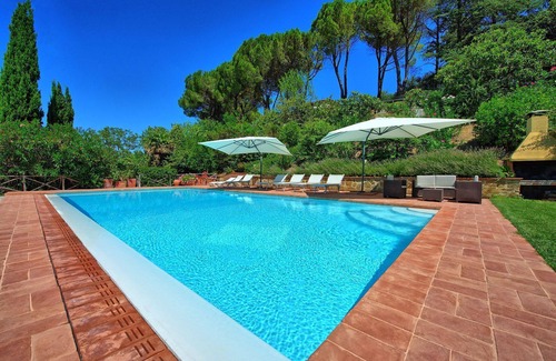 Magliano Villa | Wonderful private villa with WIFI, pool, A/C, TV, balcony, panoramic view, close to Greve In Chianti